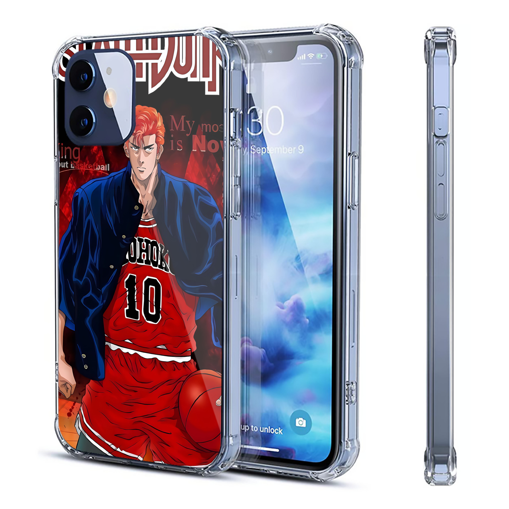 （画像用） SLAM DUNK／スラムダンク 【iPhone 12シリーズ対応】透明スマホケース（クリアソフトケース）